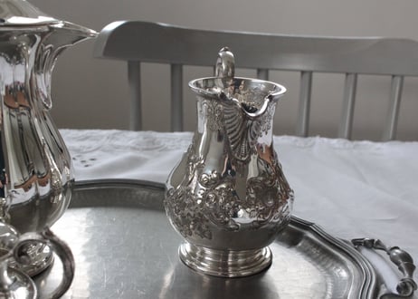 UK Silver Plated Antique Milk Jug ミルクジャグ