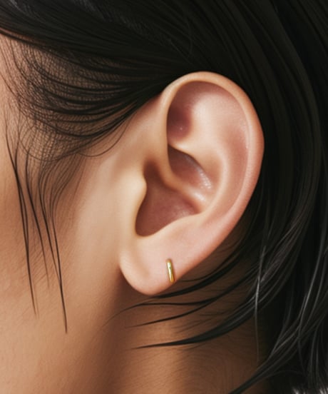 Twig pierced earring/6mm