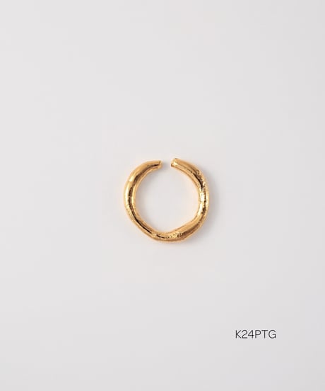 【予約販売】Liquid open pinkie ring ＜K24PTG＞