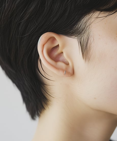 Twig pierced earring/5mm