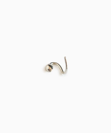 Pebble pierced earring