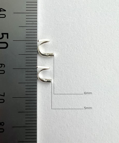 Twig pierced earring/6mm