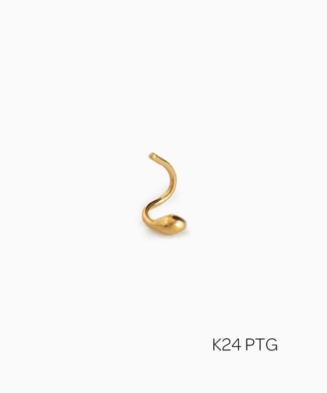 Tiny drop pierced earring