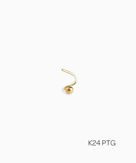 Pebble pierced earring