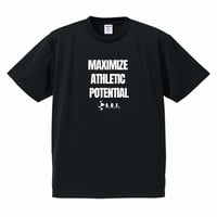 A.D.E.公式Tシャツ Maximize Athletic Potential® ‐ブラック