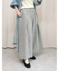 【malla】楽に上品に。麻ジャガードパンツ　mo52FP512