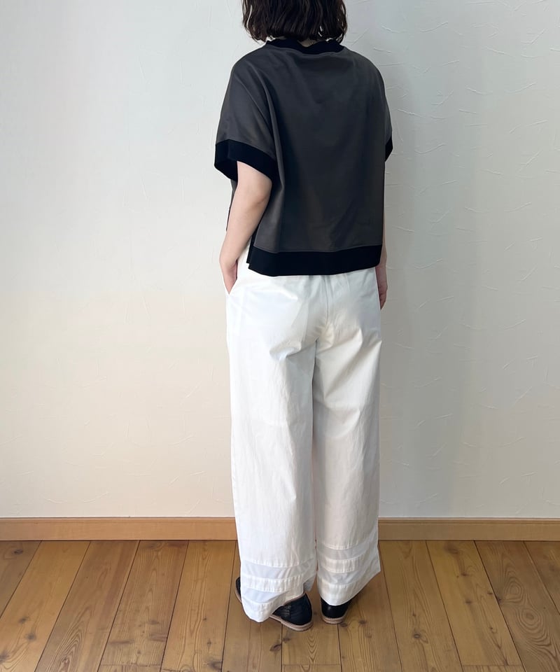 doux bleu】 シアーラインワイドパンツ 2415-037 | OMOIDASU 