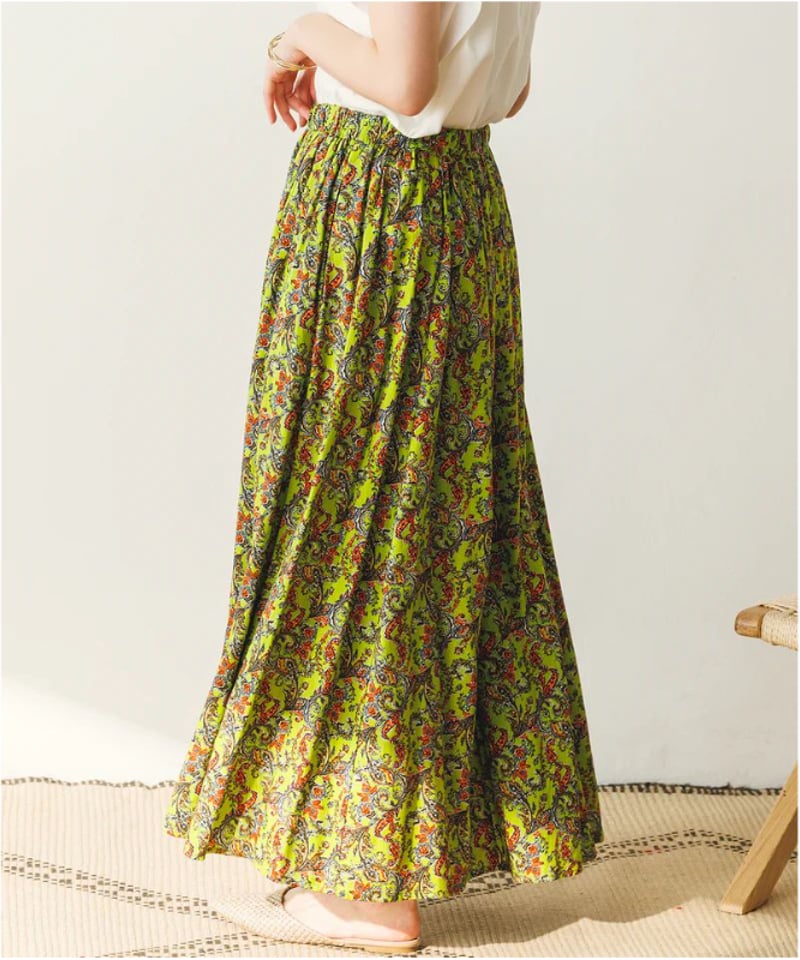 HUNCH】ギャザーたっぷりフレアスカート WQA2465 | OMOIDASU