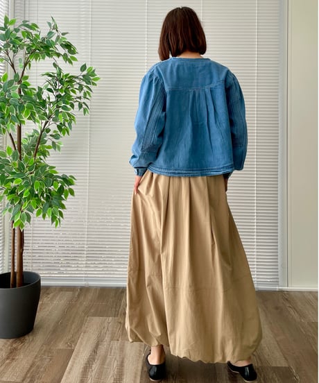 【malla】ヴィンテージナイロンバルーンスカート　mo61FS141