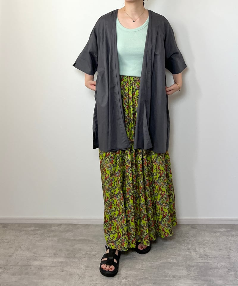 ガザ　フレアスカート HUNCH】ギャザーたっぷりフレアスカート WQA2465 | OMOIDASU