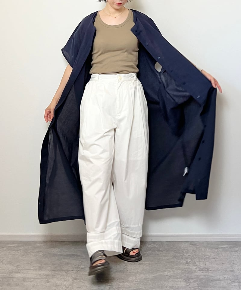 doux bleu】 シアーラインワイドパンツ 2415-037 | OMOIDASU 