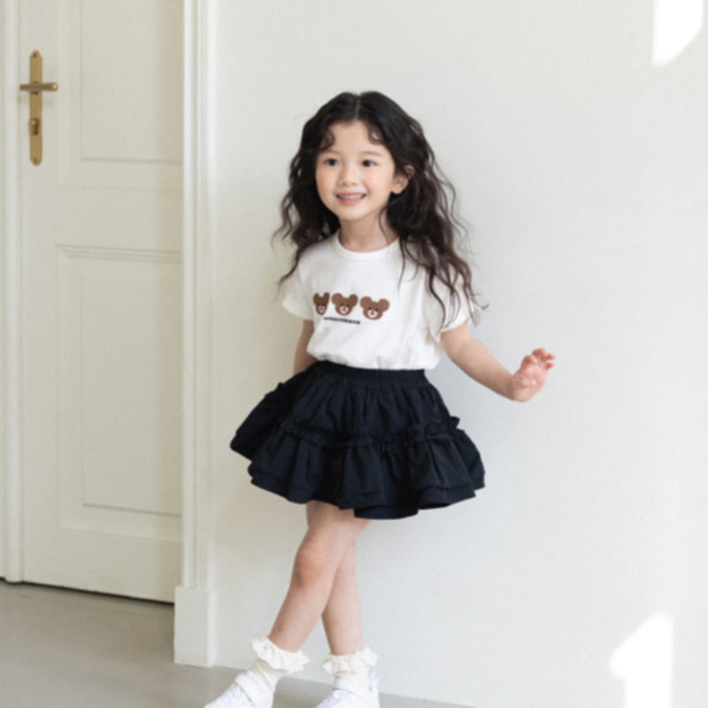 wonnyribbon スカート L Wonny Ribbon【即納】(残りS・M・L) Black denim skirt (bl