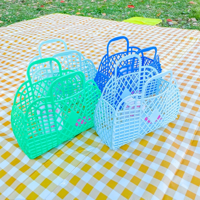 Sun Jellies【即納】Retro Basket Small (12color)《セット