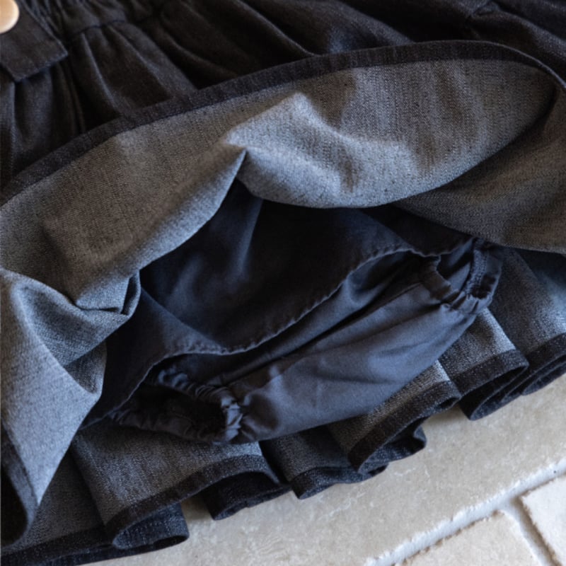 Wonny Ribbon【即納・一部追加オーダー受付中】Black denim Wonny Ribbon【即納・一部追加オーダー受付中】Black denim