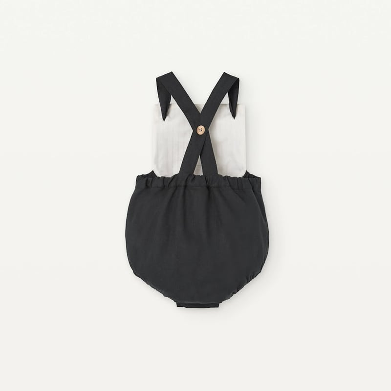 Popelin【即納】Dungaree romper《送料無料・セット割対象