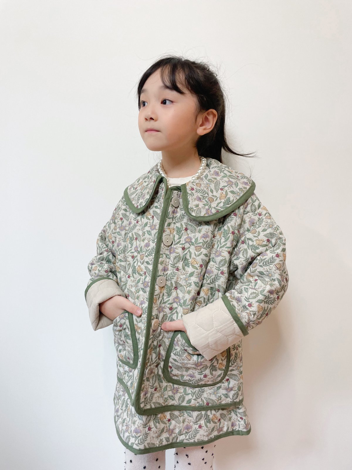 cocoさん＊KOKORI キルティングジャケット 4Y cocoさん＊KOKORI キルティングジャケット 4Y - ジャケット