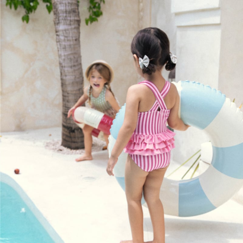Wonny Ribbon【即納】(残りL) Ava swimwear (pink) 《送料無料