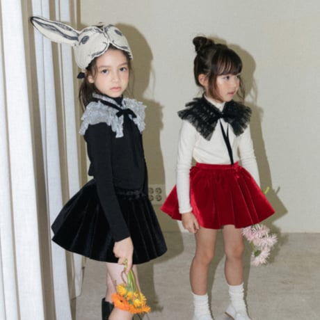wonny ribbon mia スカート+ブラウスセット(Mサイズ) Wonny Ribbon【即納】(残りM) Mia skirt (light pink) 《送