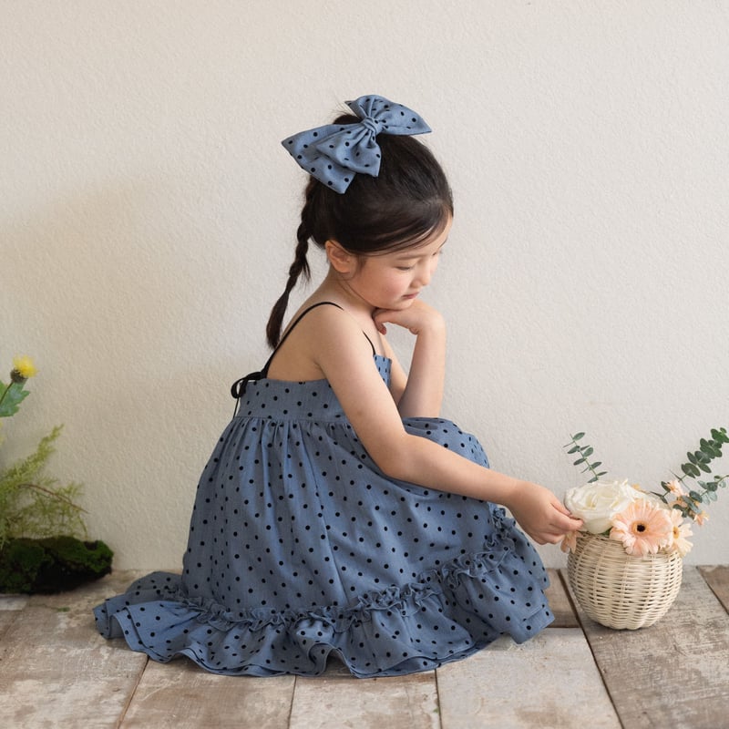 ピコネ　ペット服 水色ストライプドレスとリボン 楽天市場】犬 ハーネス リード 付 ドレス リボン チェック 2