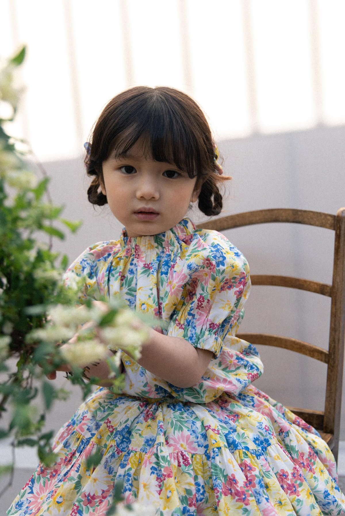 wonny ribbon 花柄セットアップ Lサイズ