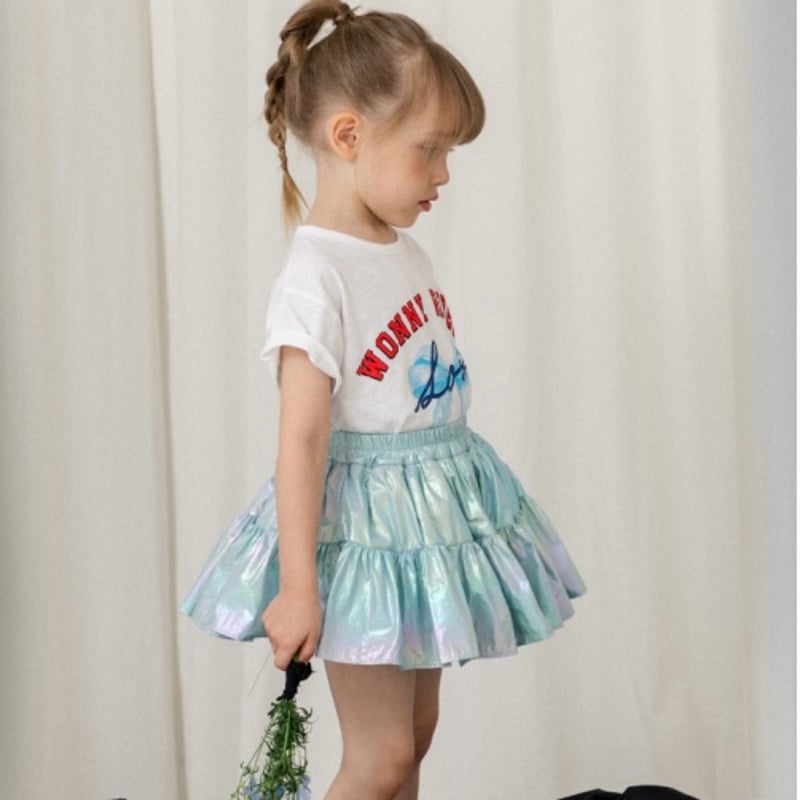 Wonny Ribbon【即納】(残りopeach S) Aurora skirt (auro