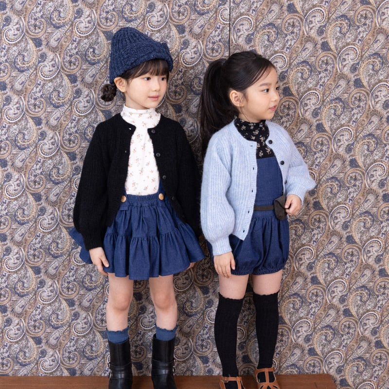Wonny Ribbon【即納】Deep denim skirt《送料無料・セット割対象》 |