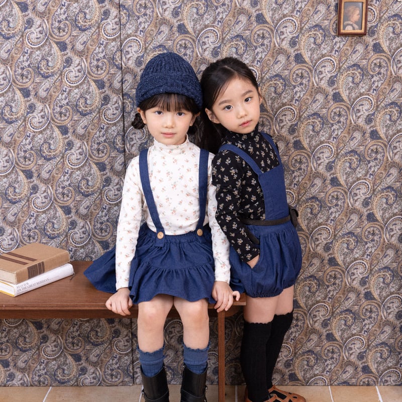 Wonny Ribbon【即納】Deep denim skirt《送料無料・セット割対象》 |