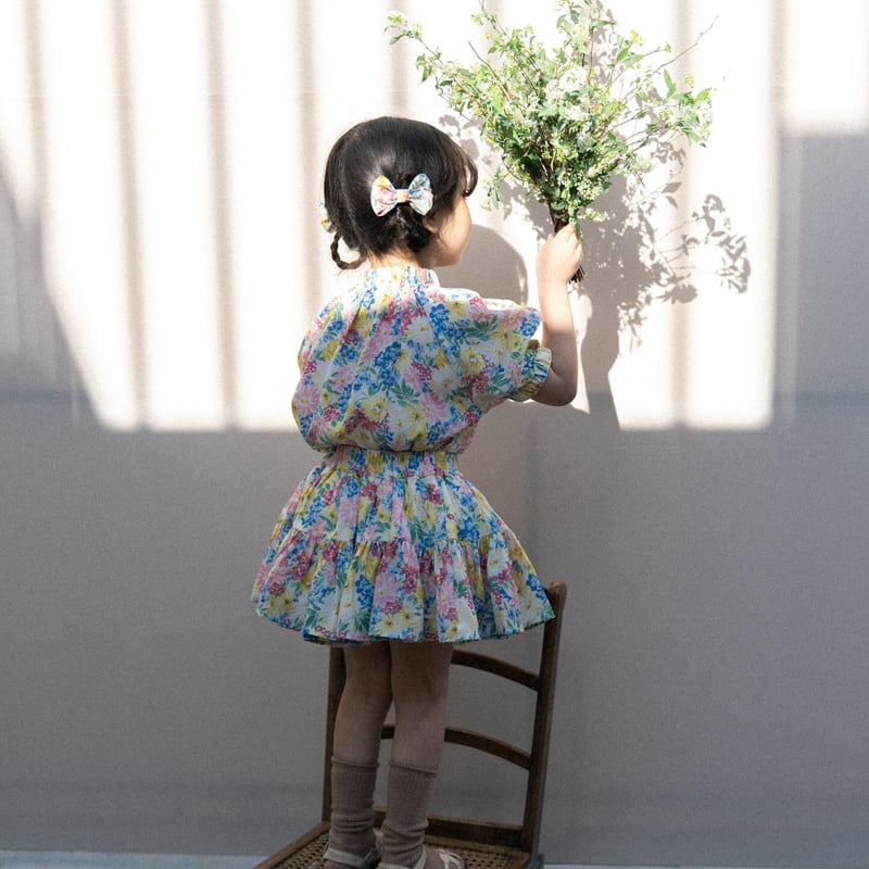 wonny ribbon 花柄ブラウススカート　arimcloset まとめ売り Wonny Ribbon【即納】(残り2XLのみ) Flower garden skirt &
