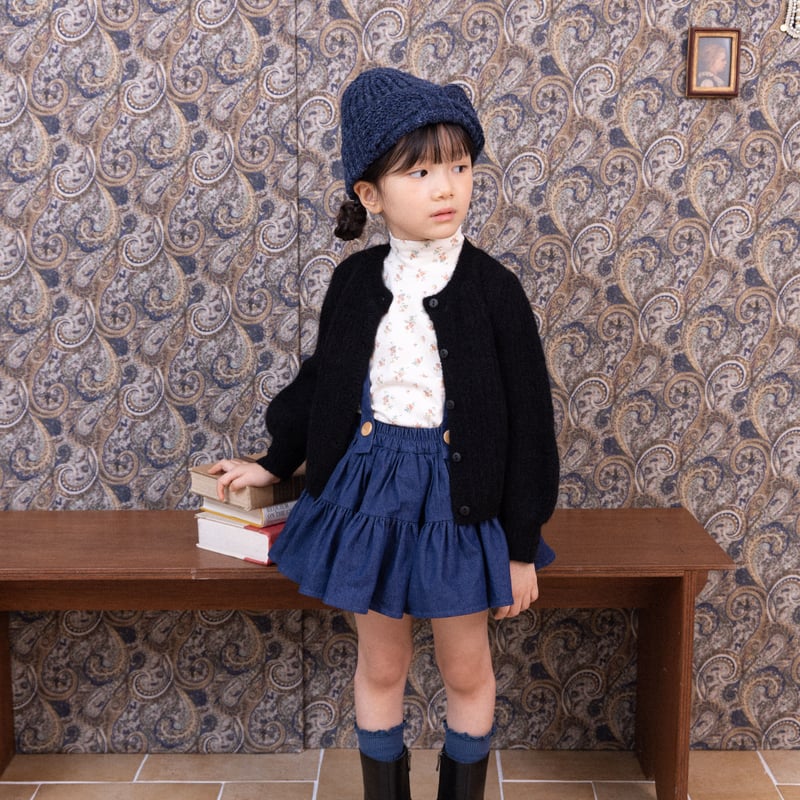 Wonny Ribbon【即納】Deep denim skirt《送料無料・セット割対象》 |