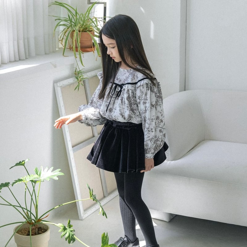 新品タグ付き】laubeblanc_Velvet Pencil Skirt M（Wonny Ribbon【即納 