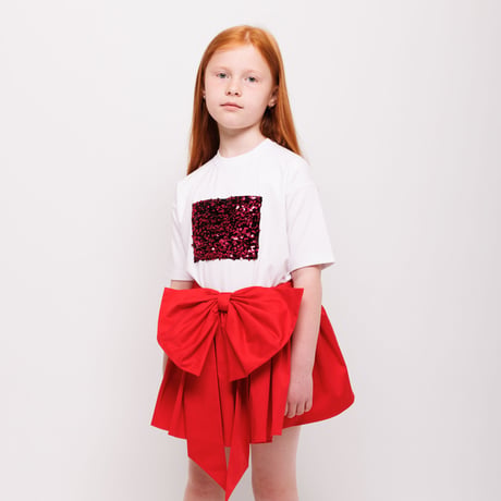 Christina Rohde【即納】SS26 Skirt No.223 (red) 《送料無料・セット割対象》