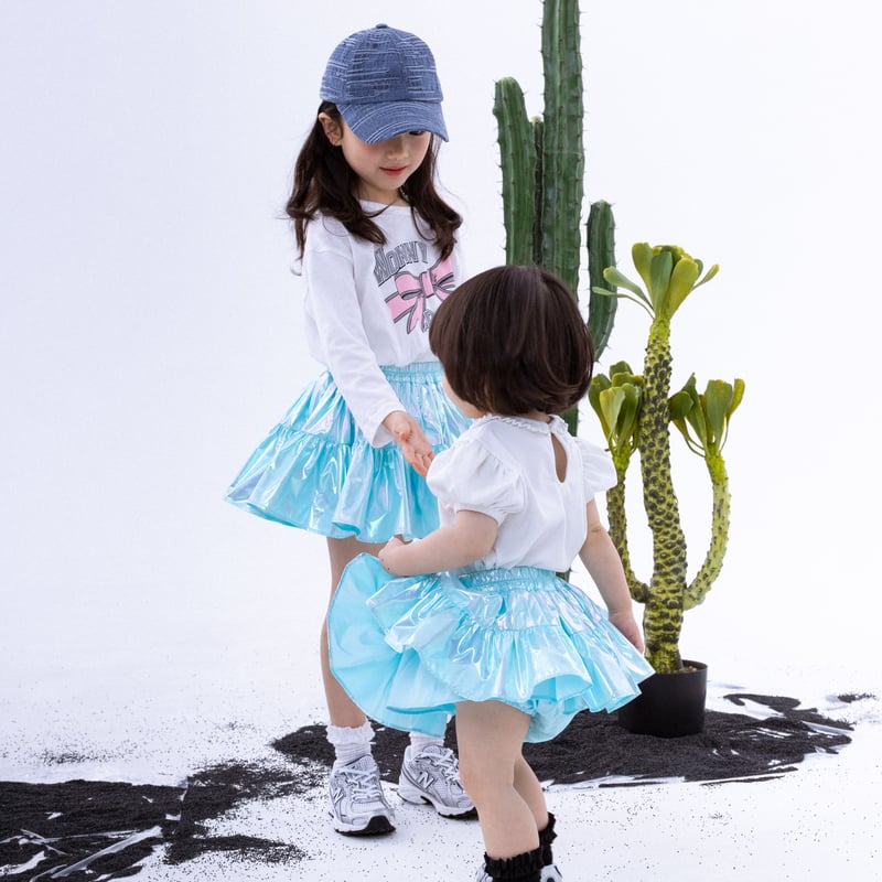 Wonny Ribbon【予約】Aurora skirt (aurora white/auro