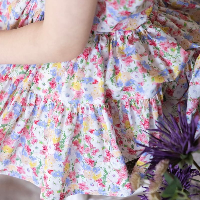 Wonny Ribbon【即納】(残り2XLのみ) Flower garden skirt &