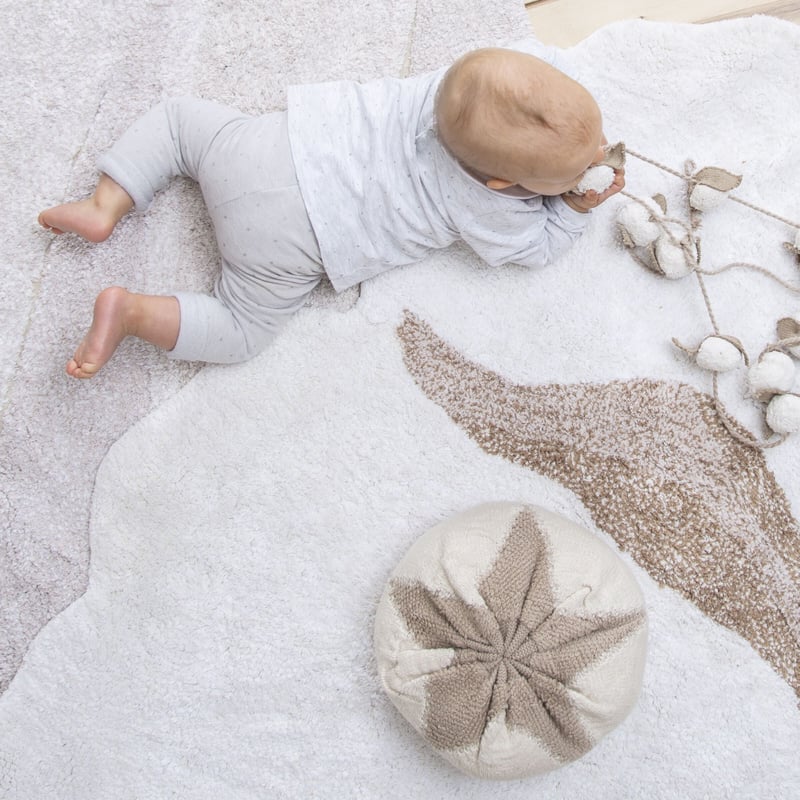 ダイヤ柄　ラグ　Lorena Canals Washable Rug Lanes Vintage Blue | Lorena Canals