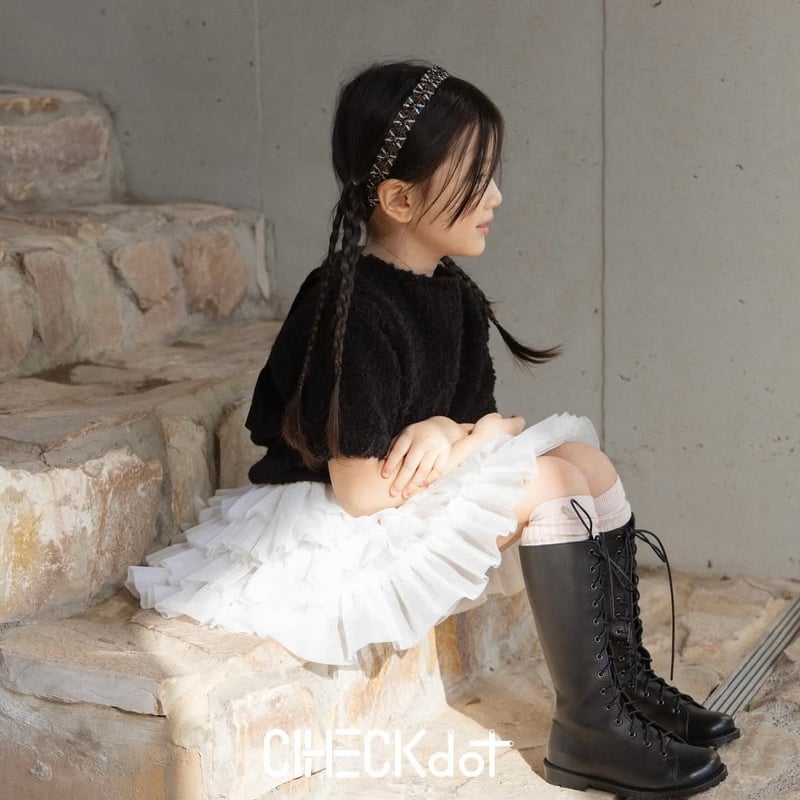 ボトムス wonny ribbon black denim skirt S Wonny ribbon ブラックデニムスカート Mサイズ - メルカリ