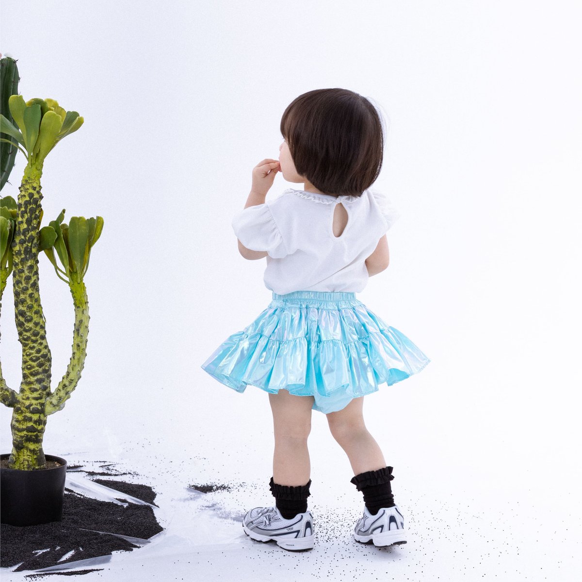 Wonny Ribbon【予約】Aurora skirt (aurora white/auro