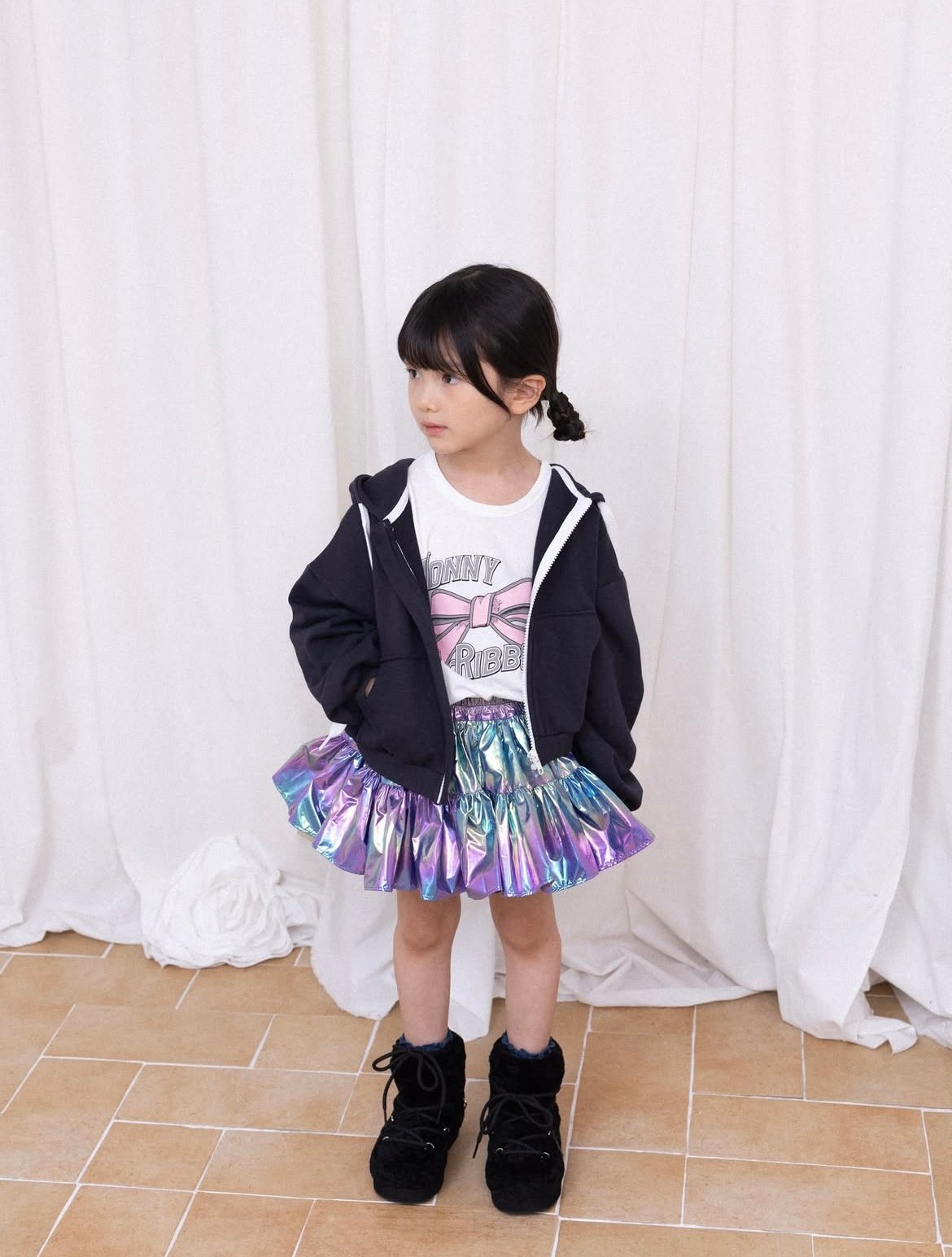 Wonny Ribbon【即納】(残りS・M) Demon Aurora skirt《送料無料