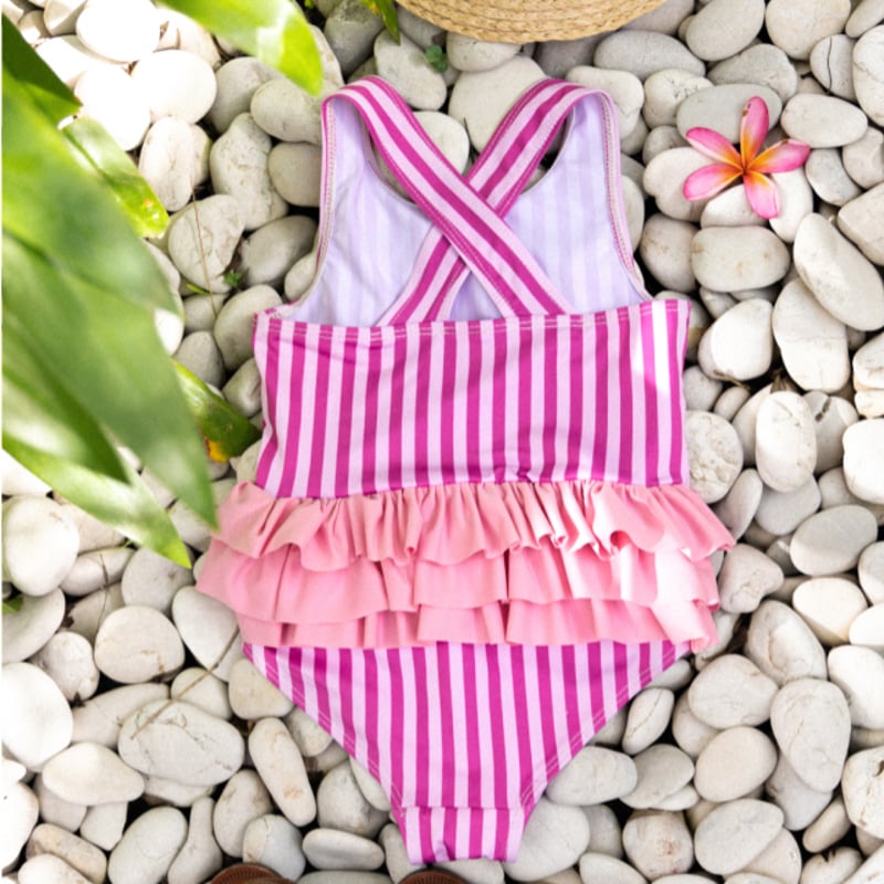 Wonny Ribbon【即納】(残りL) Ava swimwear (pink) 《送料無料
