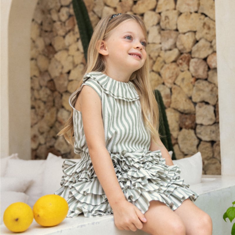 Wonny Ribbon【即納】Blooming skirt & blouse set《送料無