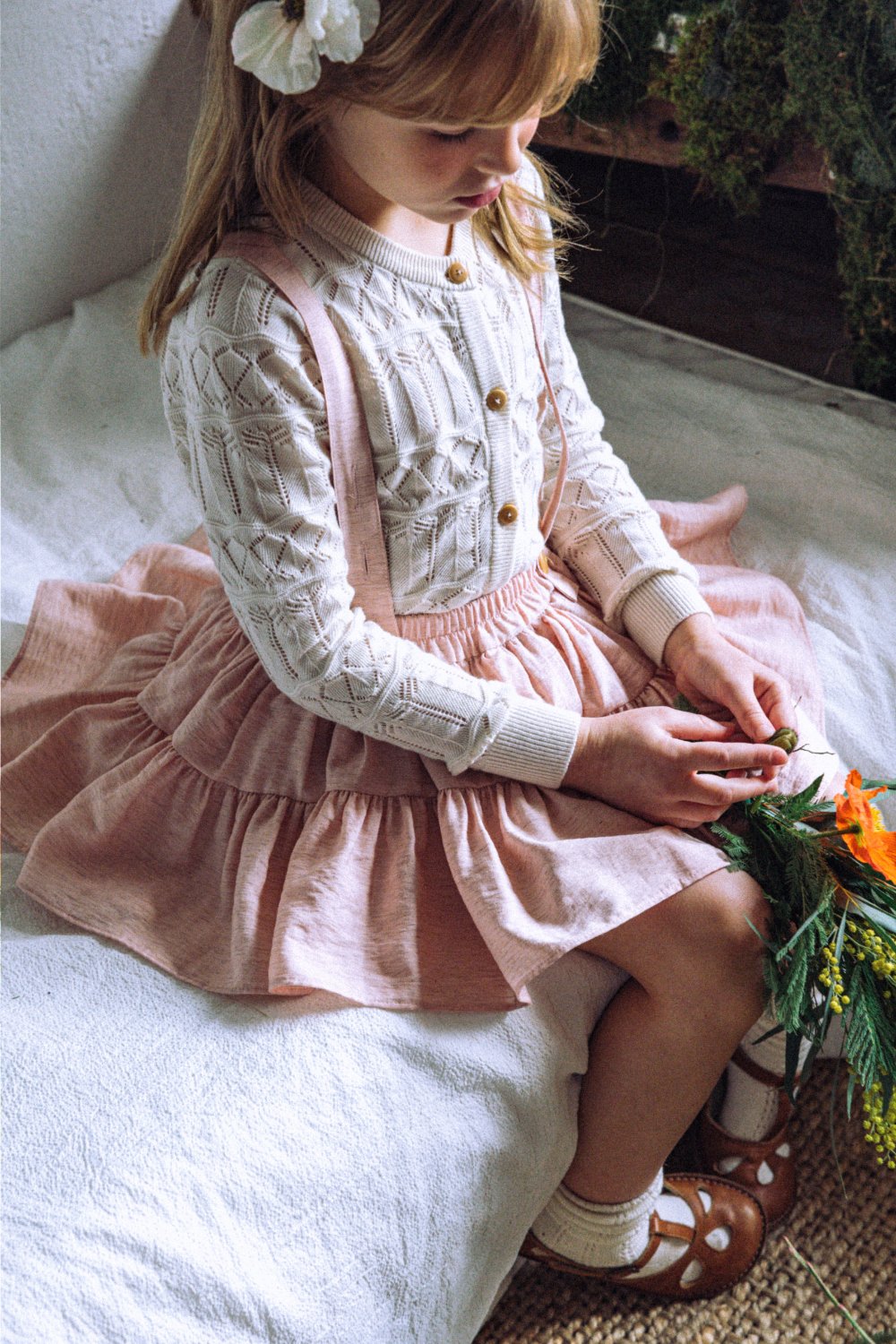 ボトムス wonnyribbon mia skirt 25S/S Wonny Ribbon【即納】(残りM) Mia skirt (light pink) 《送