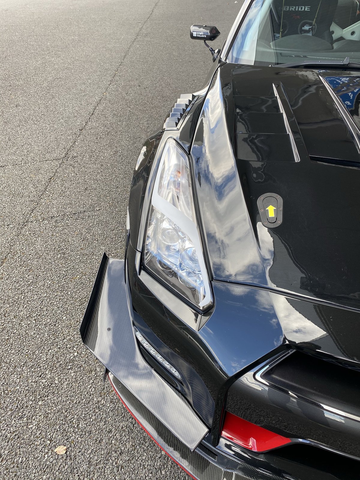 R35 GT-R ヘッドライト イナズマステッカー | M-DESIGN