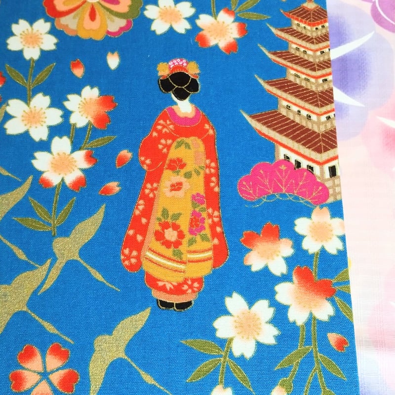 ◇見開き御朱印帳◇桜の季節の舞妓と富士山 | ☆Oneko ご朱印帳☆