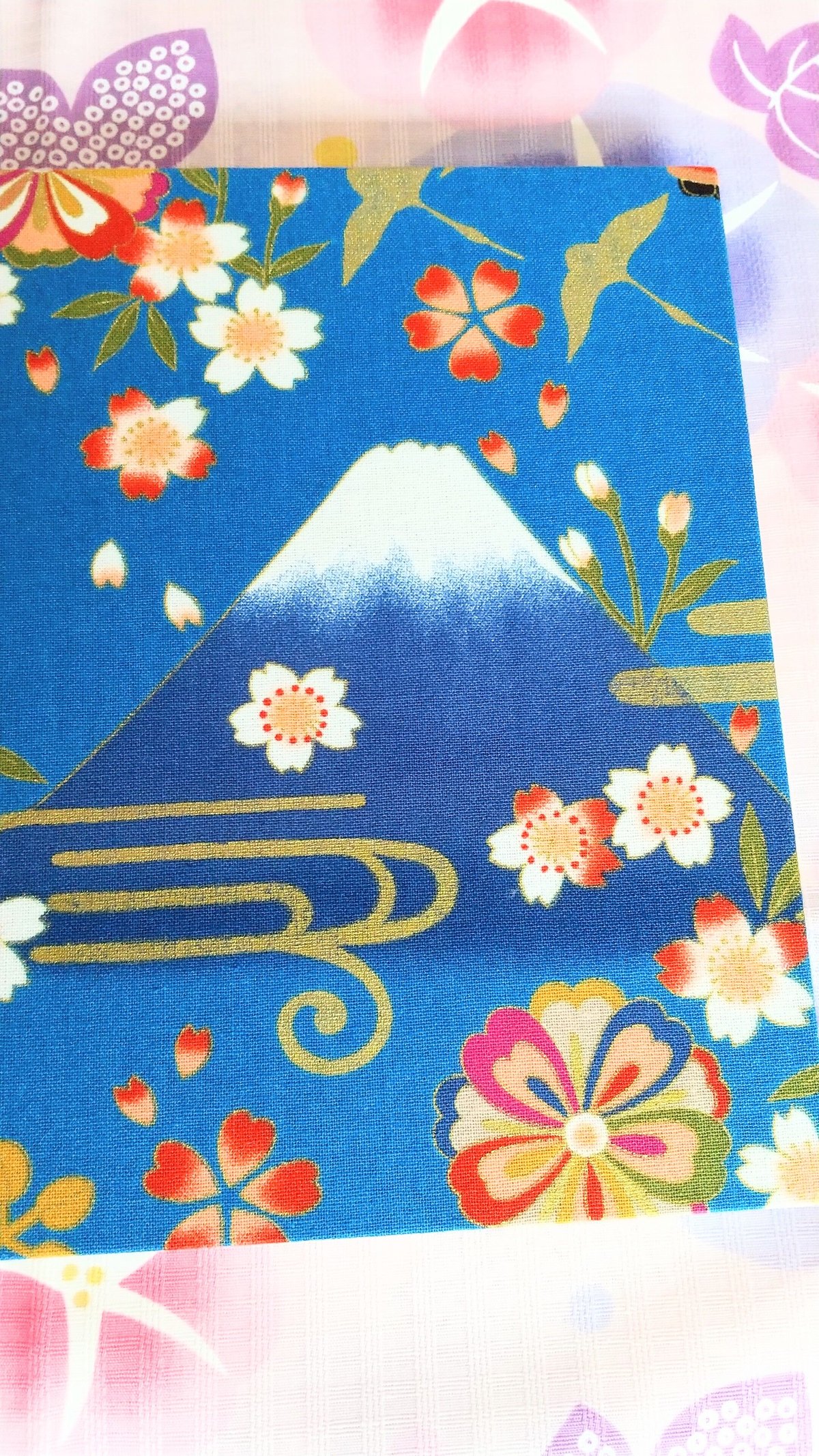 ◇見開き御朱印帳◇桜の季節の舞妓と富士山 | ☆Oneko ご朱印帳☆