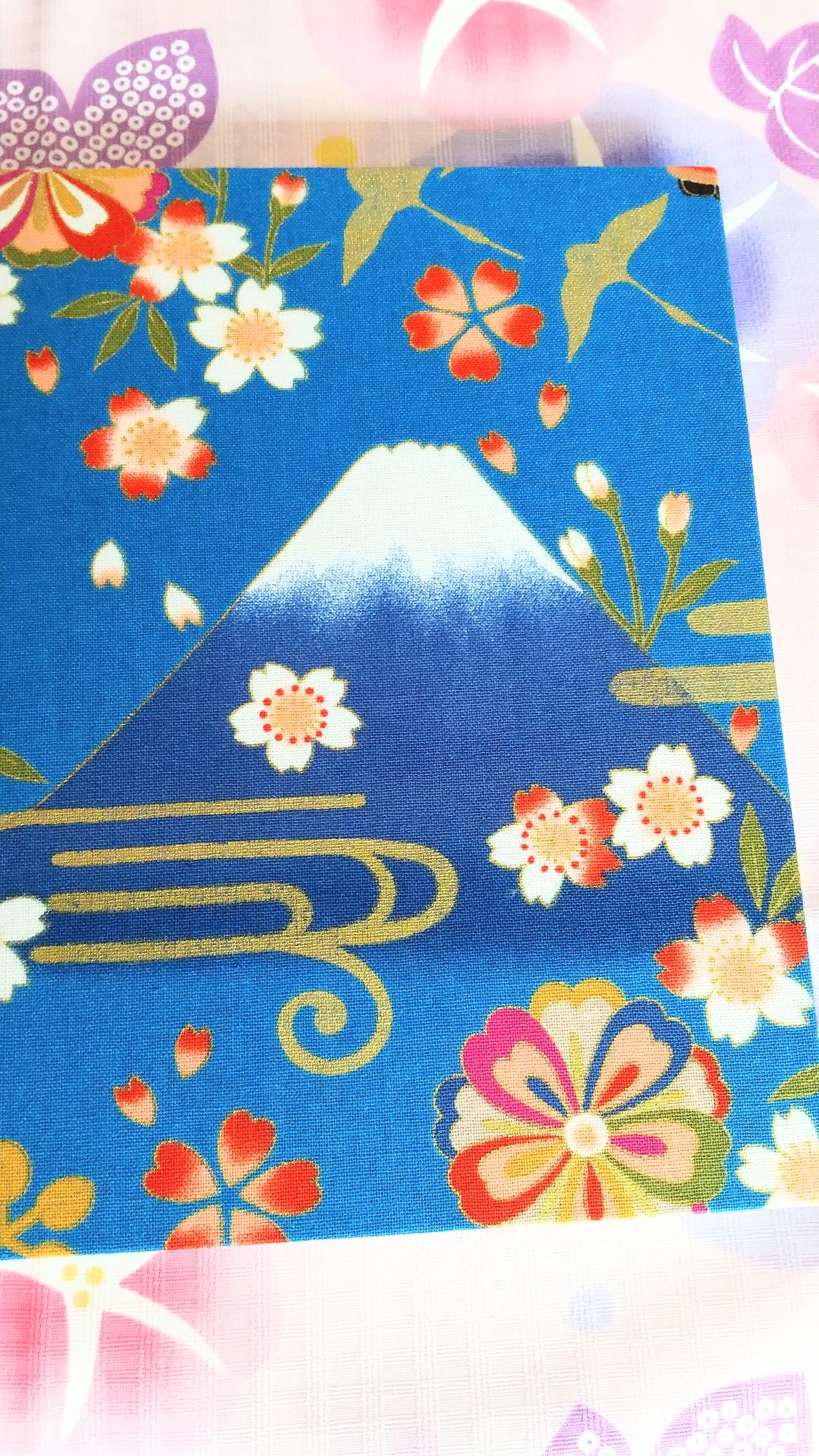 ◇見開き御朱印帳◇桜の季節の舞妓と富士山 | ☆Oneko ご朱印帳☆