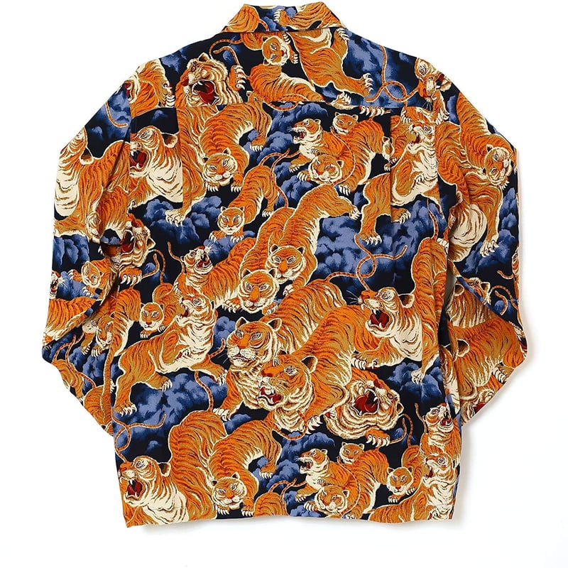 HULA KEIKI (フラケイキ) アロハシャツ長袖【LONG SLEEVE 100 tig HULA KEIKI (フラケイキ) アロハシャツ長袖【LONG SLEEVE 100 tig