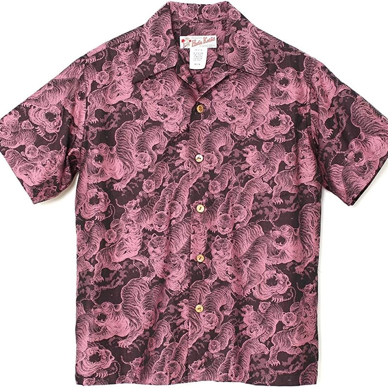 HULA KEIKI (フラケイキ) アロハシャツ【百虎 闇 ジャガード Hundred ti 