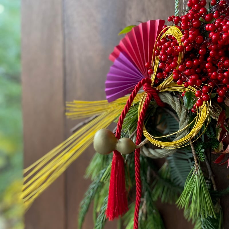 マエダ花店のお正月】お飾りL・三拍子飾り | マエダ花店