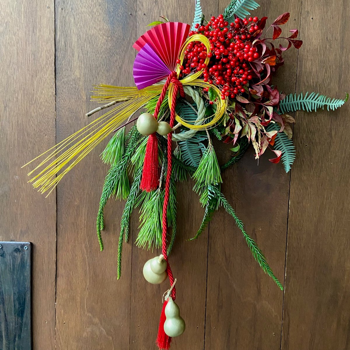 マエダ花店のお正月】お飾りL・三拍子飾り | マエダ花店