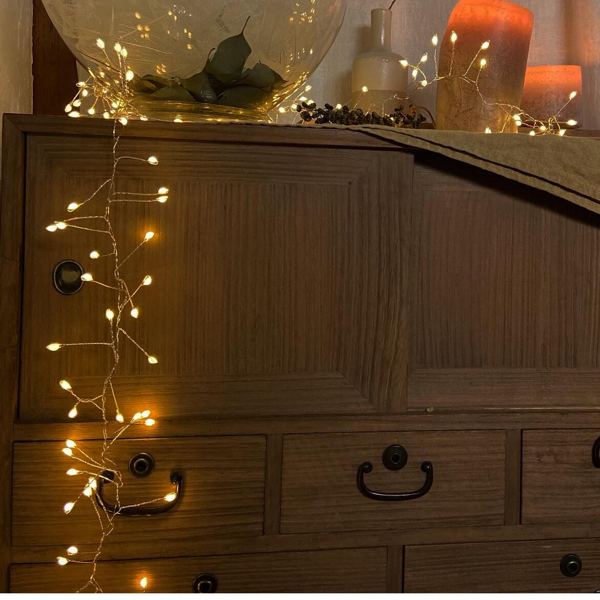 ワイヤー巻き☆宝石質 強蛍光 ハイアライトオパール（チェーン付） ハイアライトオパール