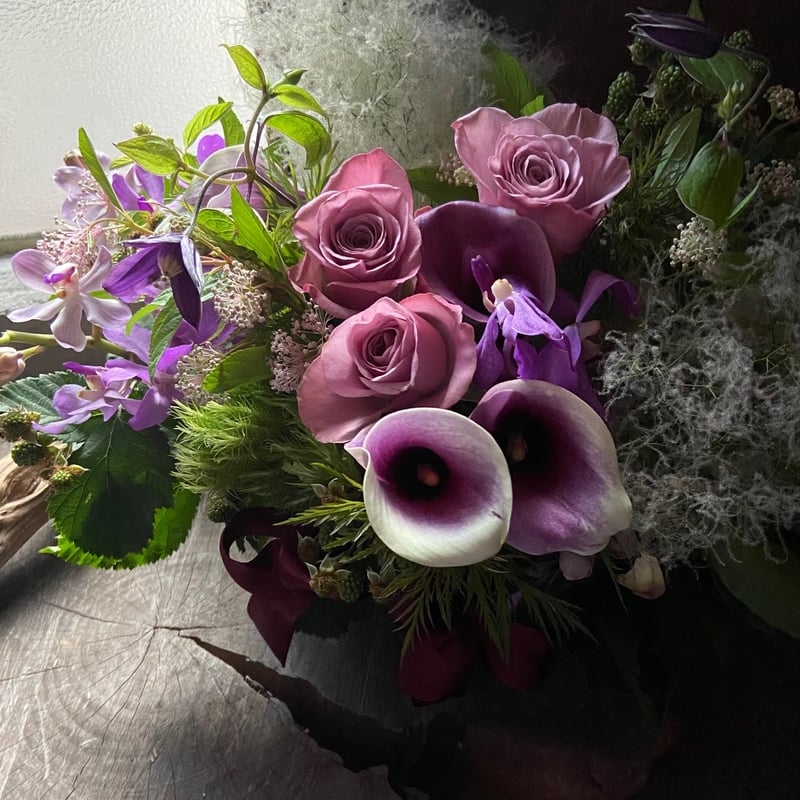 ☆Maa♡ページです☆花アレンジ４個入り♪ FlowerKitchen フラワーボックス スクエア四角型 Mサイズ